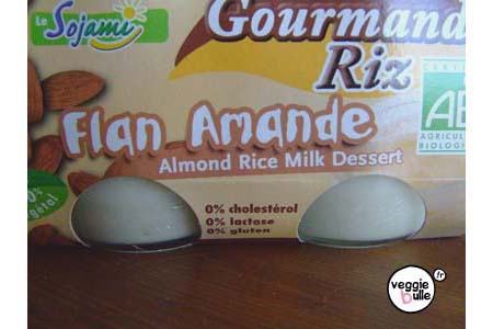 Flan amande Gourmand riz Sojami gourmand riz amandes Flan amande Gourmand riz Sojami