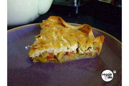 Quiche provençale vegan tarte legumes Quiche provençale vegan