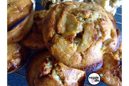 Muffins banane et beurre de cacahuète muffin bananes Muffins banane et beurre de cacahuète