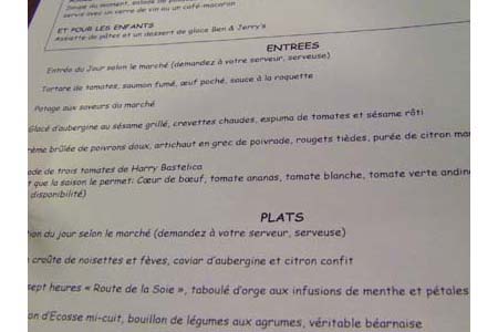 Repas végétarien chez Jegher jegher Repas végétarien chez Jegher