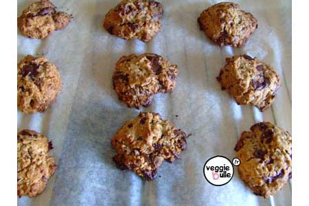 Cookies vegan chocolat noir amande cookies choco amande 6 Cookies vegan chocolat noir amande