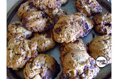 Cookies vegan chocolat noir amande cookies choco amande 8 Cookies vegan chocolat noir amande