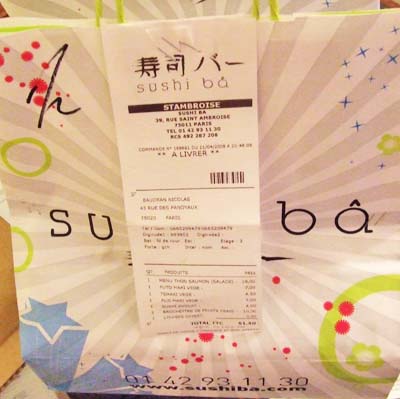 sushiba sushiba Sushi bâ, restaurant japonais livraison à domicile, Paris