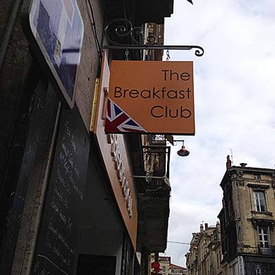 The Breakfast Club : petit-déjeunez anglais à Bordeaux