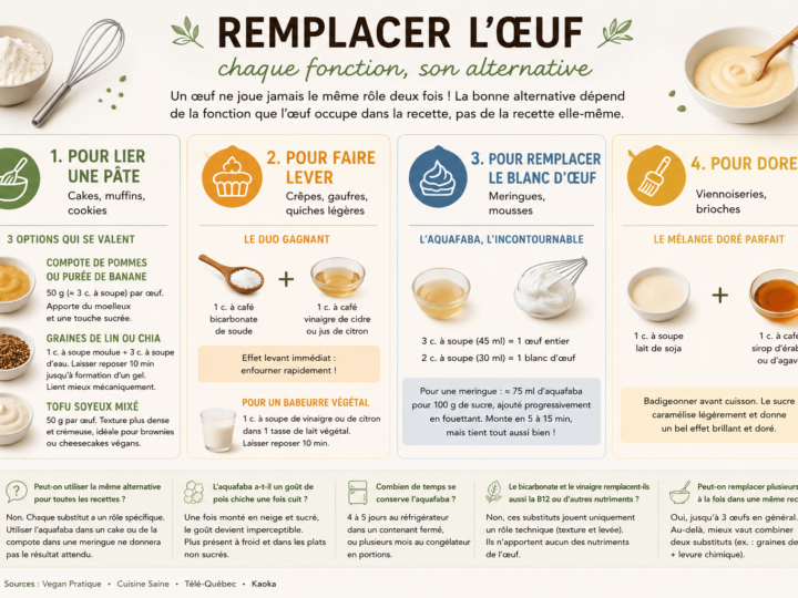 Remplacer les œufs en cuisine : les alternatives qui fonctionnent vraiment selon la recette